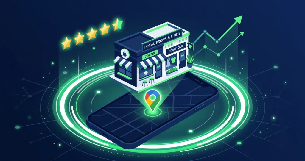 AI-Powered Local SEO: How Multi-Location Brands Stay Visible and Convert in 2026 (and Beyond) 3 AI-powered local SEO helping a small business rank at the top of Google Maps results