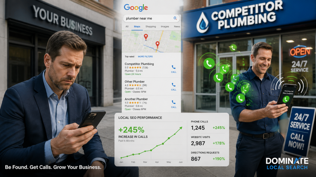 Local competitor getting more calls due to stronger local SEO visibility