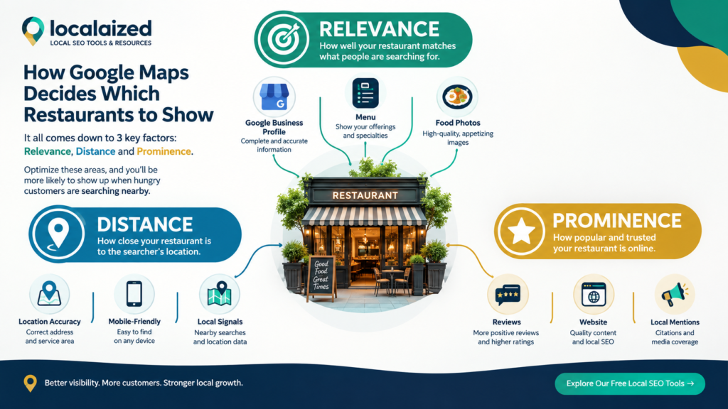 Local SEO for Restaurants: How to Get Found on Google Maps 2 Local SEO for restaurants helps hungry customers discover your business when they search nearby.